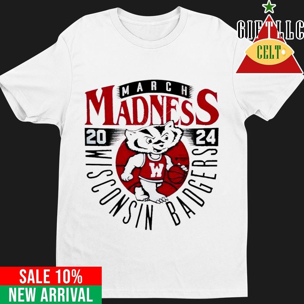 Wisconsin Badgers basketball 2024 March Madness mascot shirt - Celtgift ...