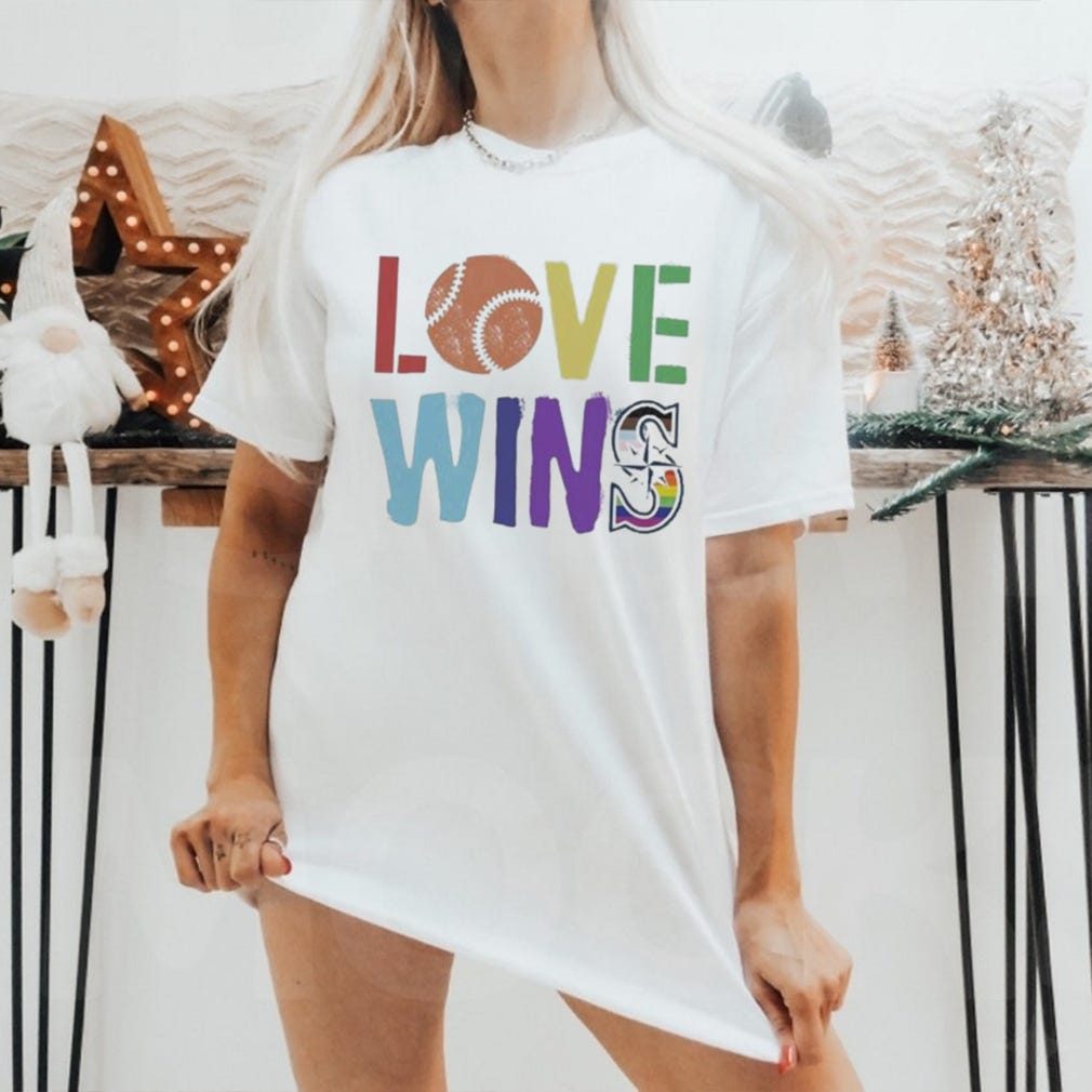 Love Wins Seattle Mariners Pride T-shirt