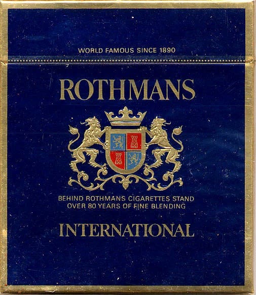 From the history of cigarette brands: Rothmans. | by Henry Tudor