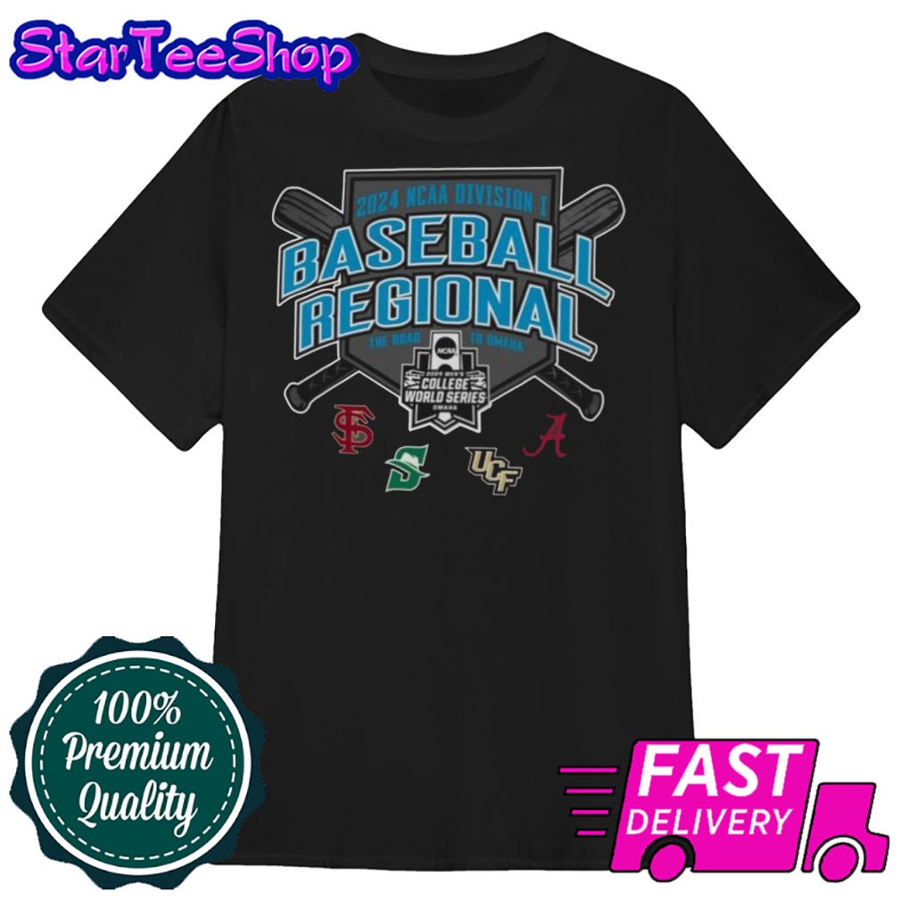 Tallahassee 2024 NCAA Division I Baseball Regional Championship Shirt