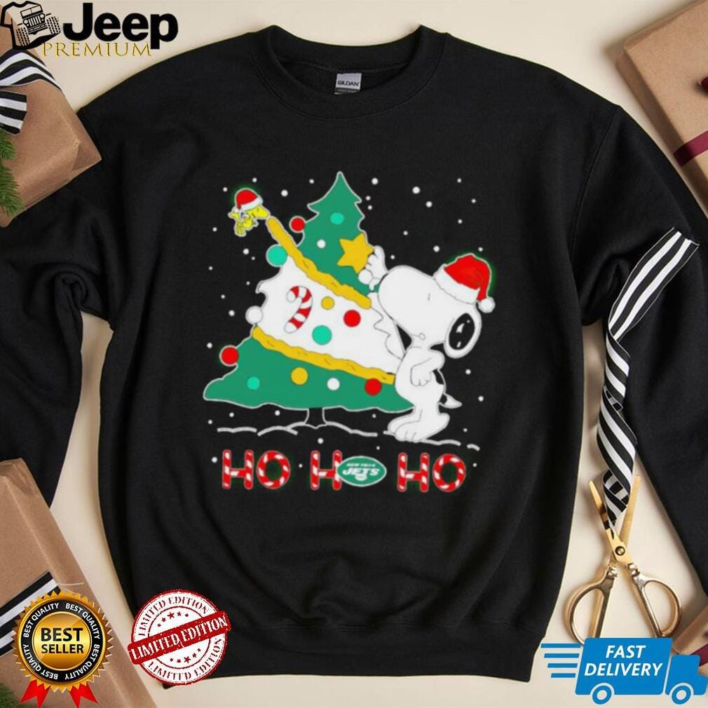 Snoopy and Woodstock New York Jets Christmas Shirt, by Gomtees, Sep, 2023