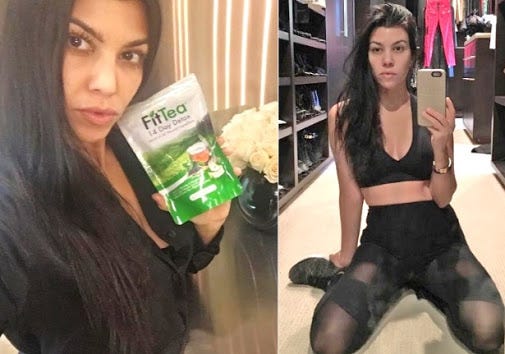 Promotion of Fit Teas. If you have an Instagram, you have… | by Natalia Wan  | Media Theory and Criticism 2016 | Medium