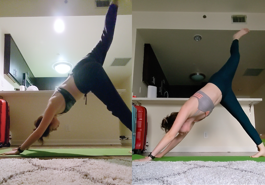 More impossible yoga poses, by Gracie and Bethie (and bad Yogi