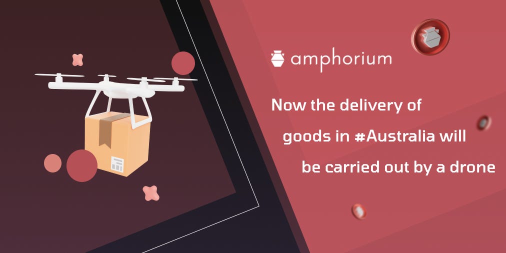 Now the delivery of goods in Australia will be carried out by a drone