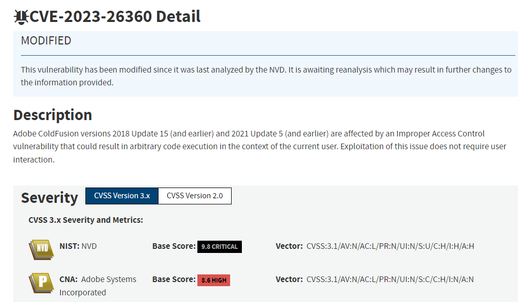 Adobe Coldfusion LFI lead to RCE (CVE202326359 / CVE202326360) by