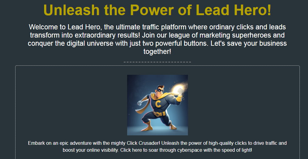 Lead Hero!. Unleash the Power of Lead Hero! by md shakib Aug, 2023
