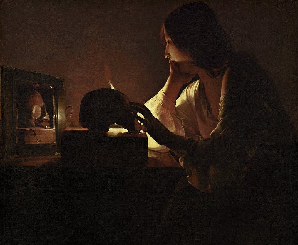 “the repentant magdalen”, georges de la tour