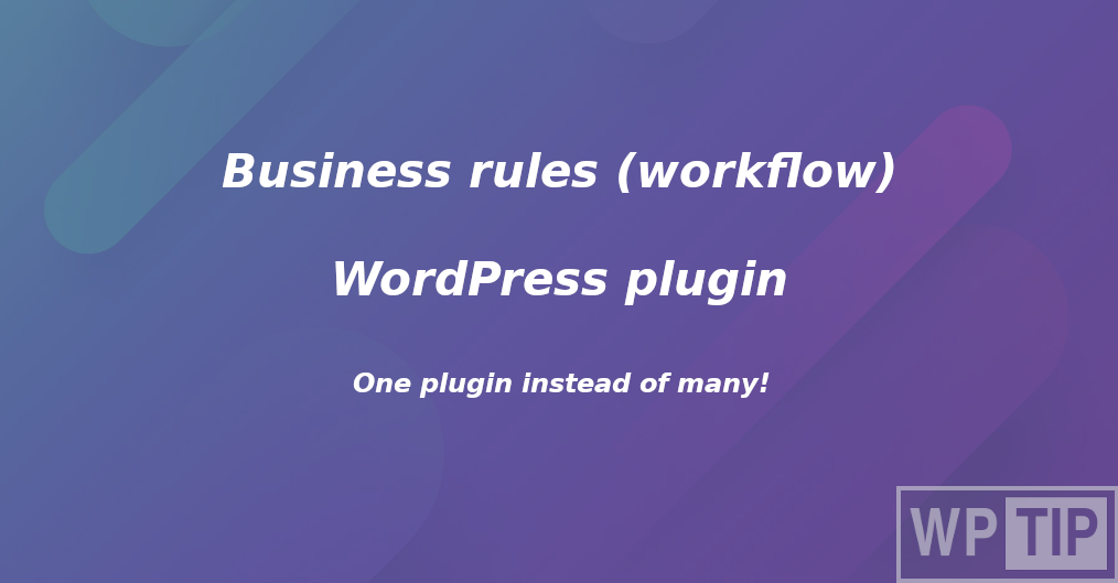 business rules plugin