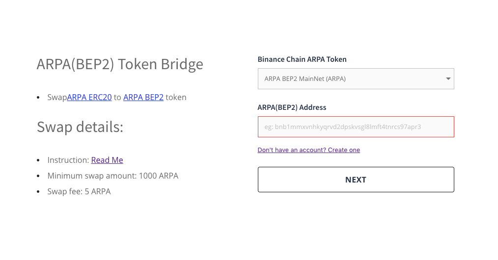 How to Swap Your ERC20 ARPA Token to BEP2 - by ARPA Official - ARPA - Medium