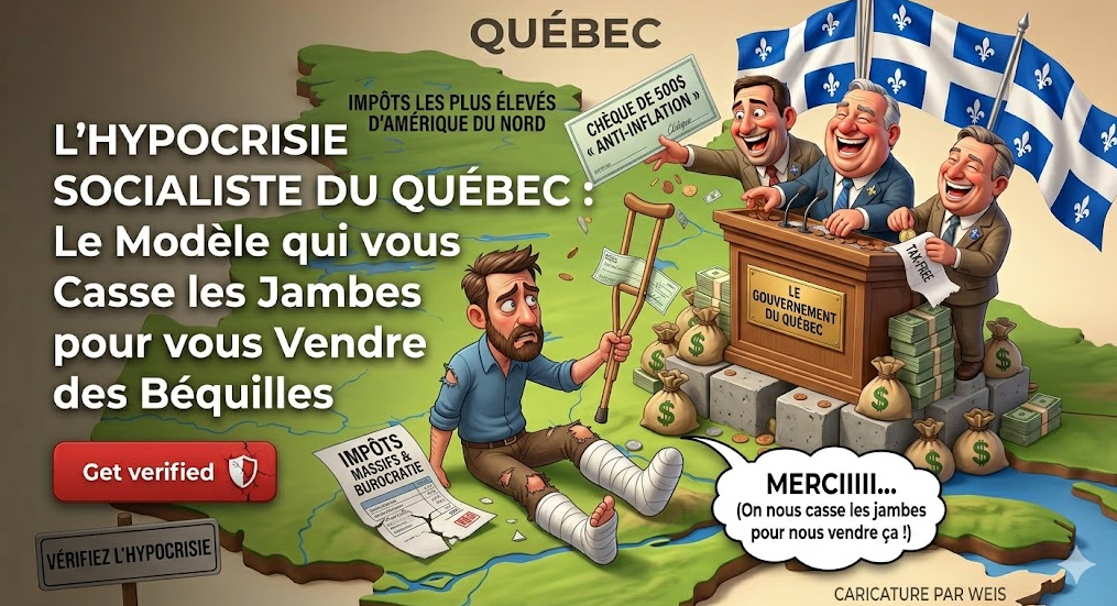 L’Hypocrisie Socialiste du Québec : Le Modèle qui vous Casse les Jambes pour vous Vendre des…
