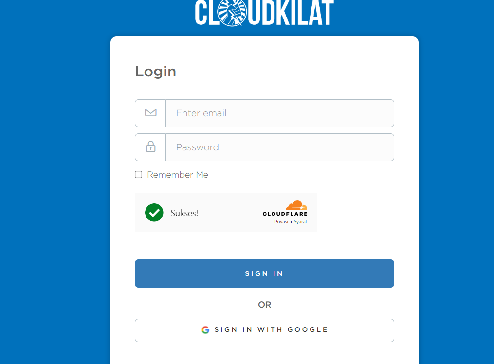 langkah pertama, anda bisa sign in melalui akun google anda