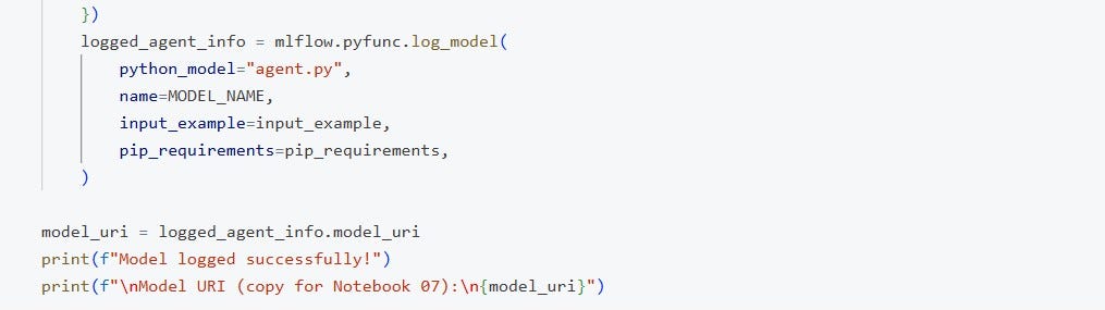 pyfunc.log_model to log the run