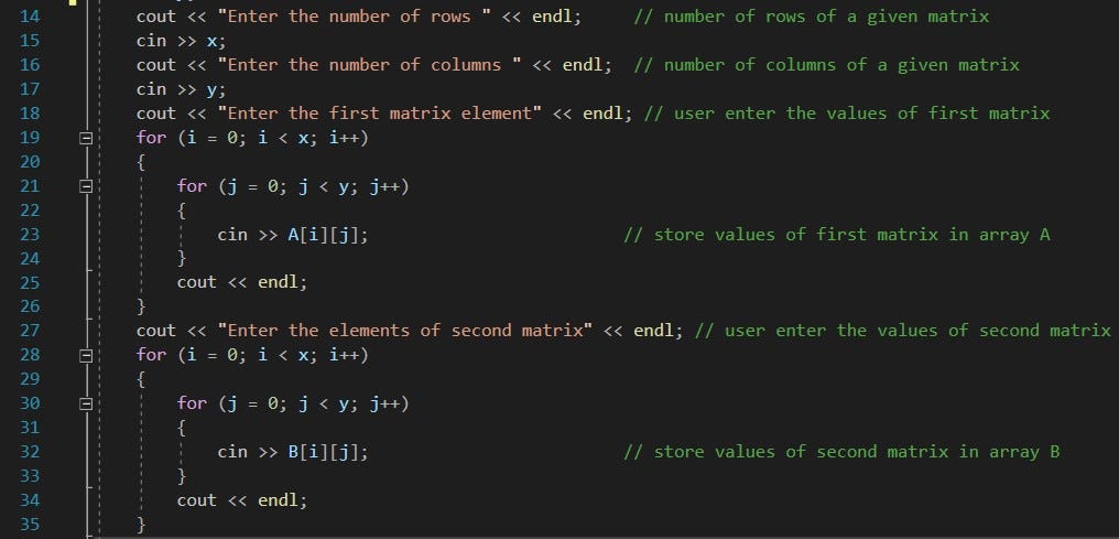 Matrix Multiplication in C++. Library: | by Muhammad Ahmer Siddique ...