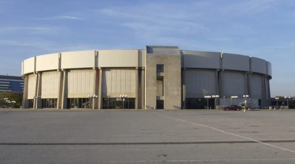 Nassau Coliseum, as it looked in the early 80s. Courtesy of Newsday.