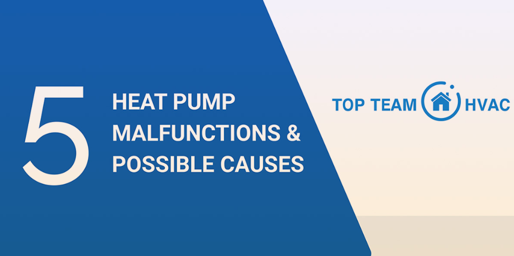 TOP 5 COMMON HEAT PUMP PROBLEMS & POSSIBLE CAUSES by Top Team HVAC