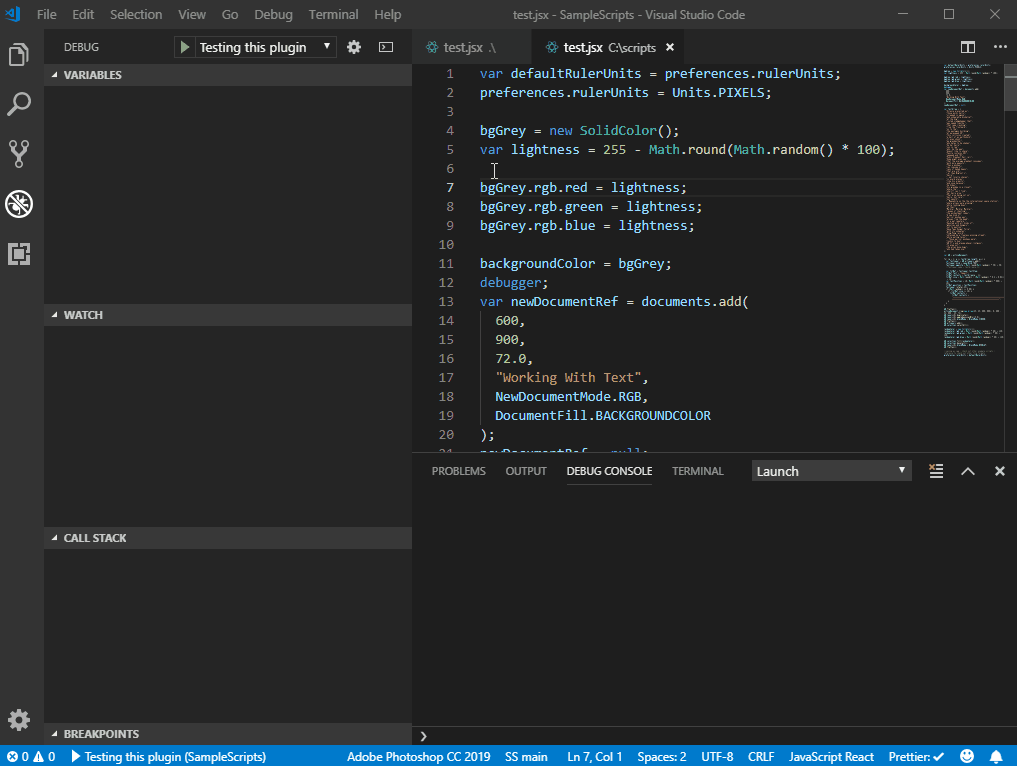 VSCode starting a debug session automatically
