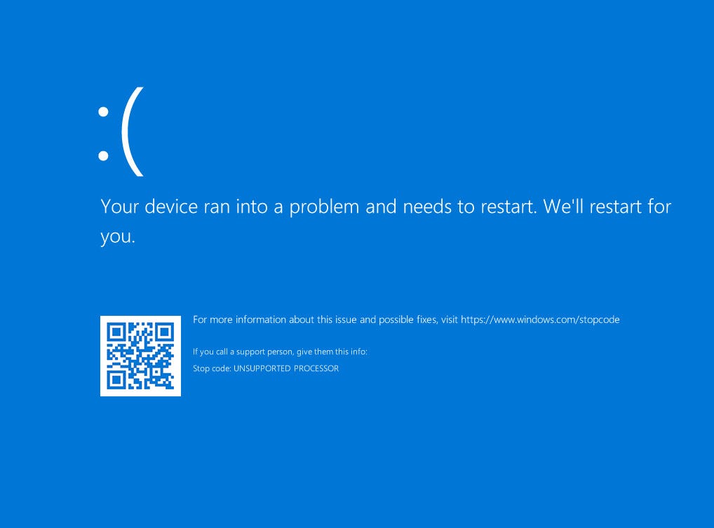 Ошибка совместимости: почему ваш процессор не поддерживает Windows 10