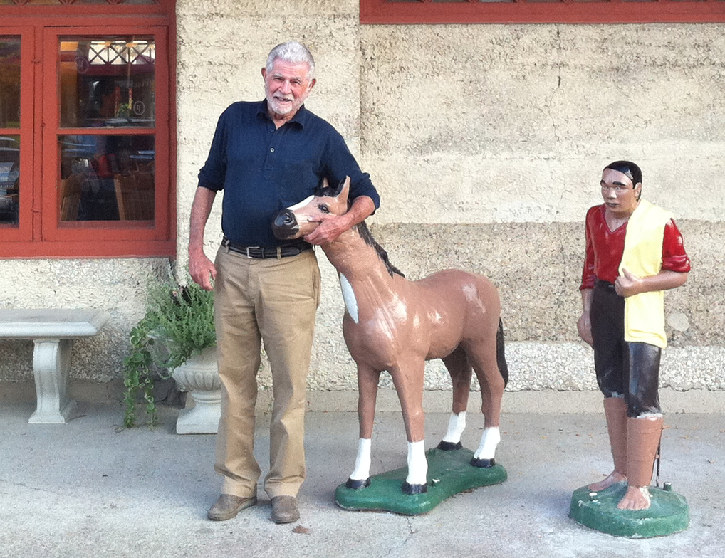 Horse in front of the fashion Signalman's House