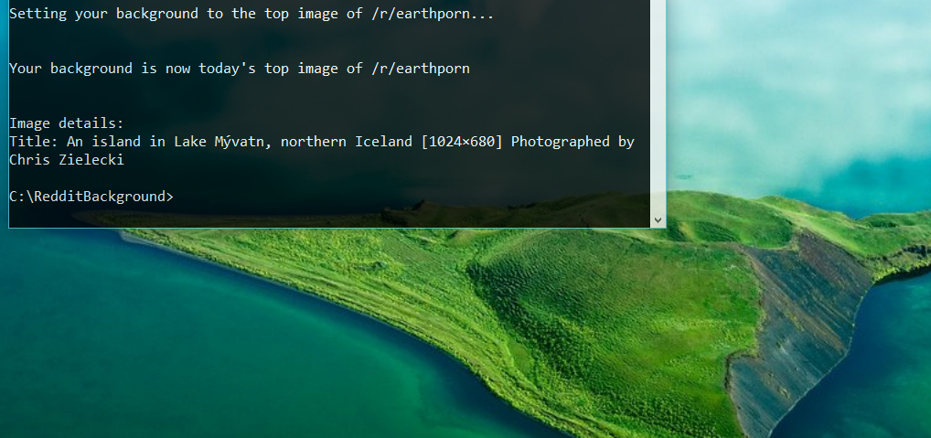 So I Made A Python Script Which Sets My Desktop Background As An Image ...