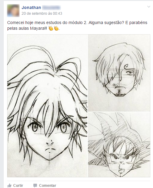 VÍDEO] Ensina a desenhar seus personagens favoritos de anime sem ir para  uma escola de desenho e s…