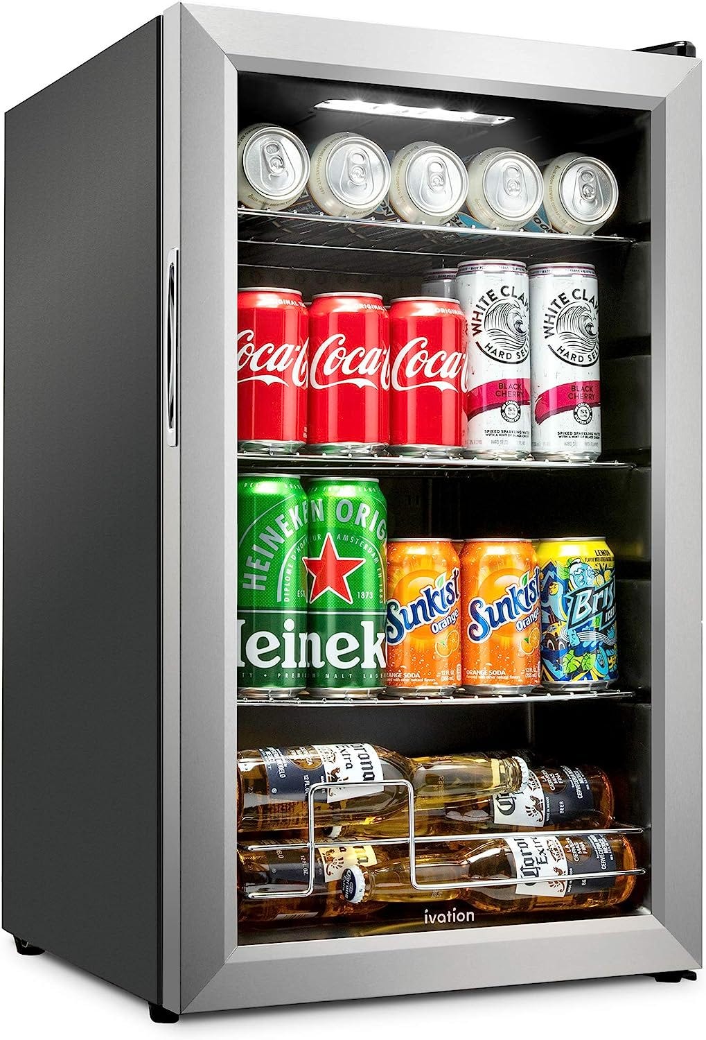 Ca'Lefort 15 inch Wide 100 Can Beverage Refrigerator, Freestanding