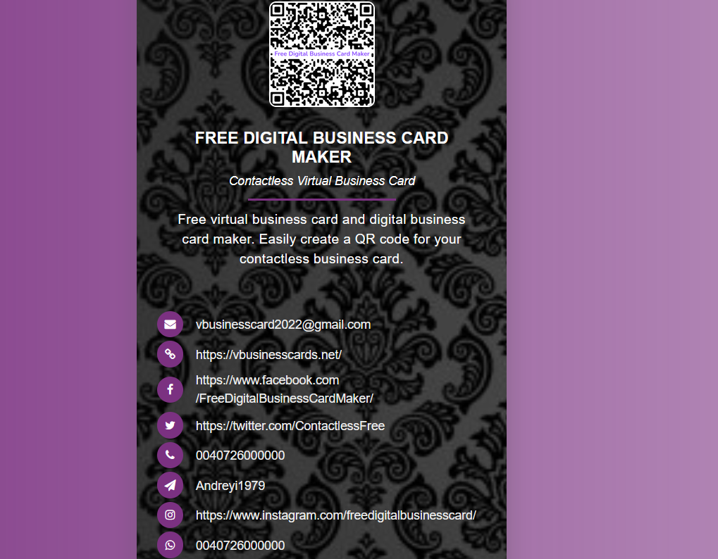 Free Digital Business Cards. Free Digital Business Cards. by Free