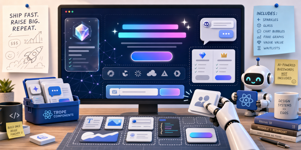 Performative-UI: When Startup Design Tropes Become React Components