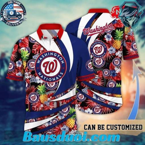 Washington nationals shop hawaiian shirt