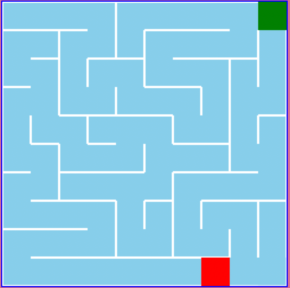 Simple Brain Game(The Maze) in JavaScript Free Source Code