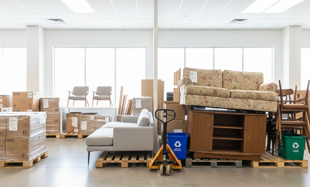 Easy Junk Removal for Furniture Stores & Retail Businesses: Sell, Recycle, Donate