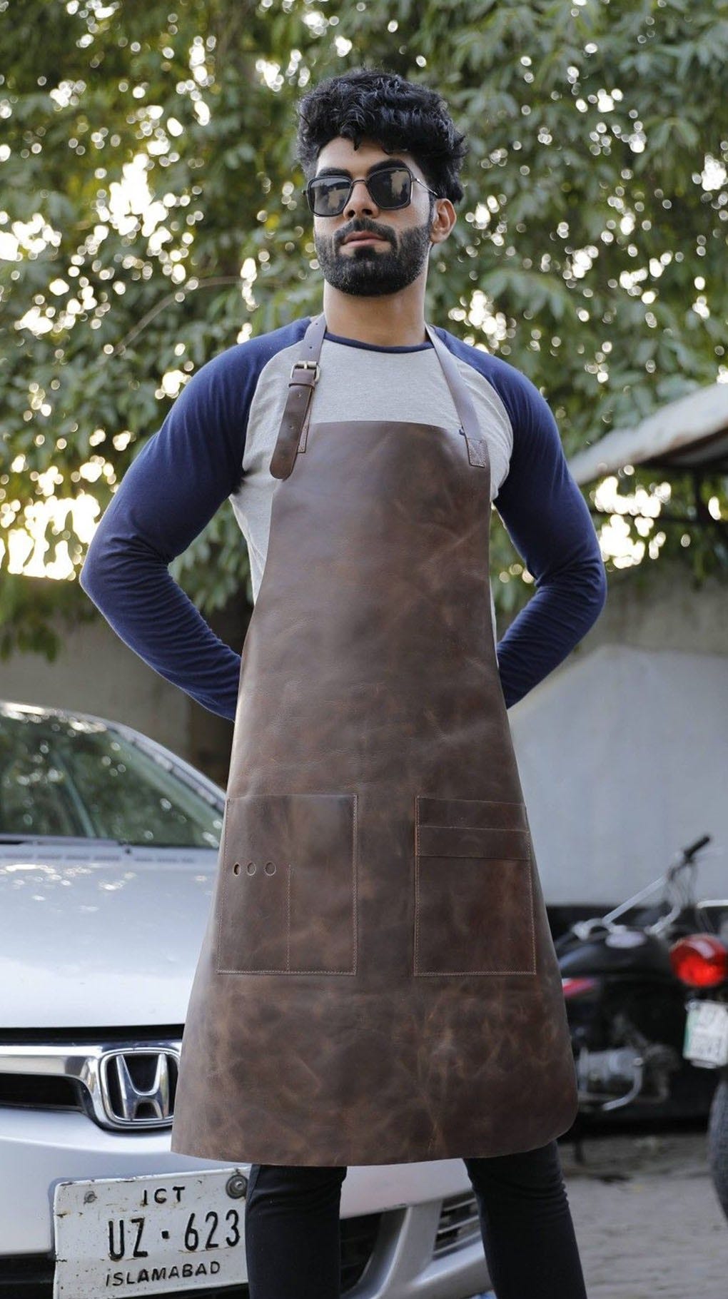 A practical Bar Leather Apron for hobbyists and professionals Lapron