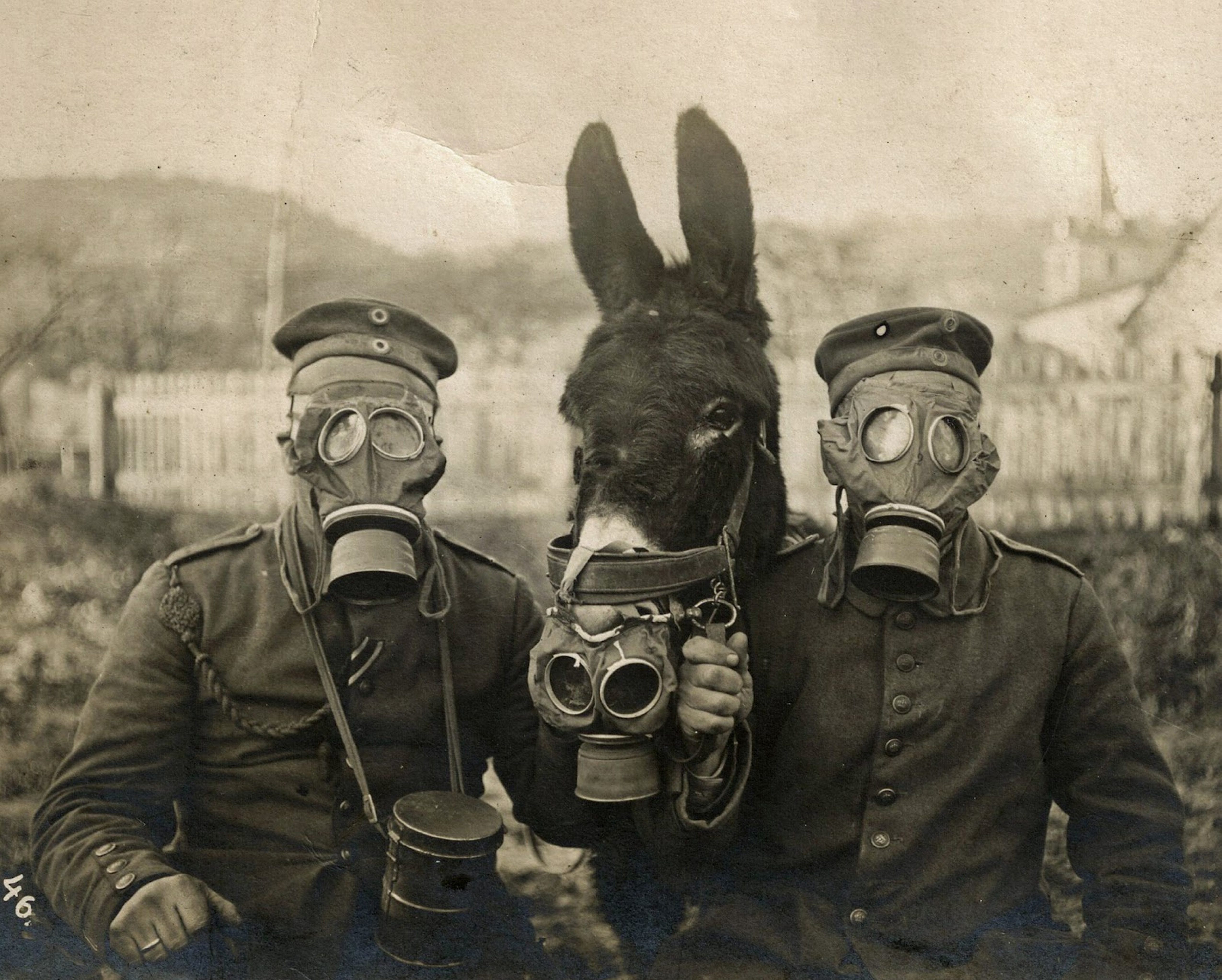 These harrowing of children and troops in gas masks show the terror of WWI | by Rian Dundon | Timeline
