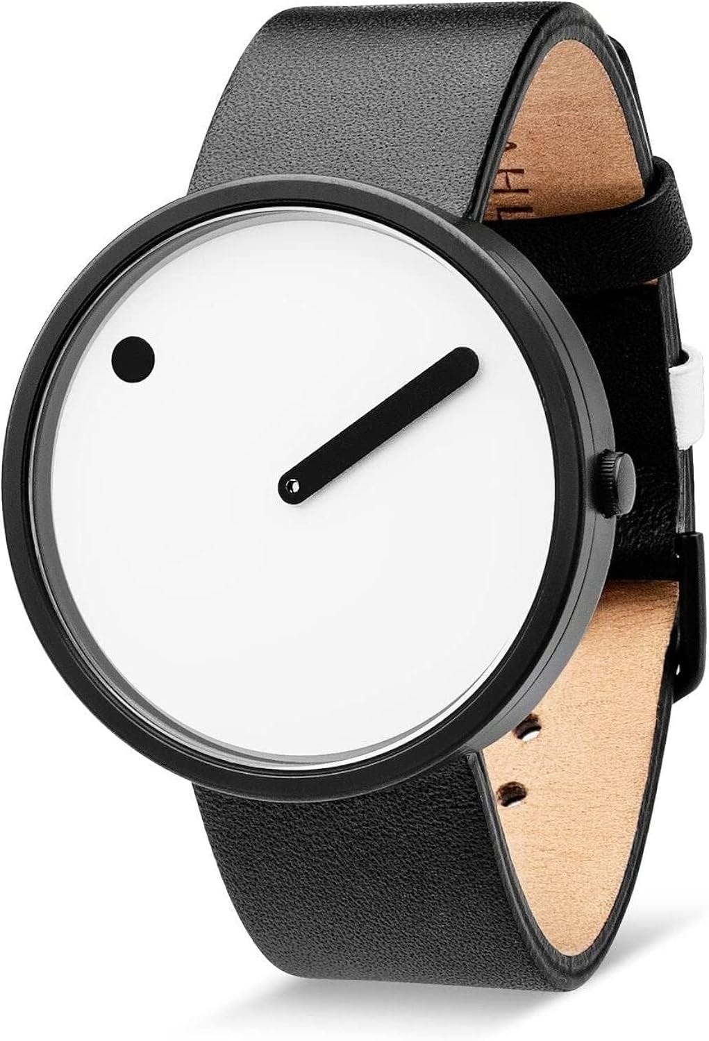 TAPORT Orologio Rotondo In Pelle Bianca Per Fan Anime Fighters – Cinturino In Pelle, Quarzo, 3,5 Cm, Batteria Inclusa - copertina