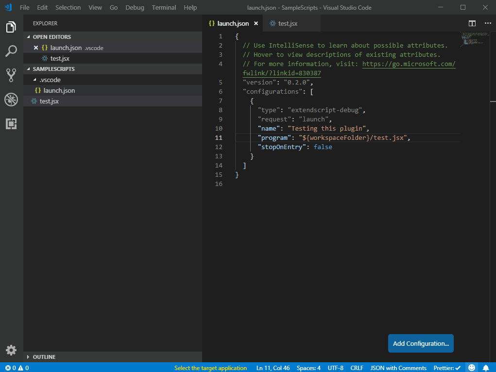 An example debugging session