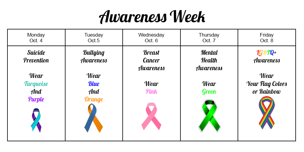 Participate in Awareness Week!. Show your support beginning Monday ...