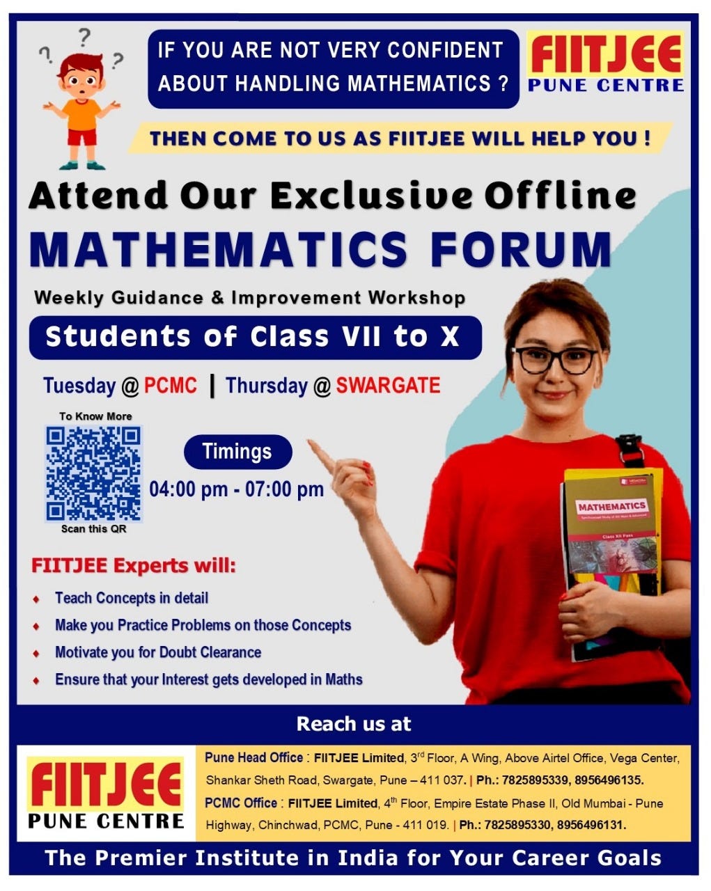 Mathematics Forum — A Weekly Guidance & Improvement Workshop by FIITJEE ...