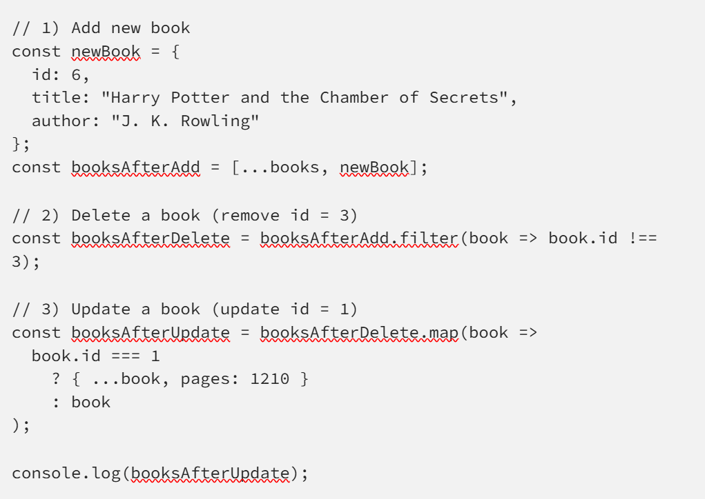 Managing Array of Objects in JavaScript — Add, Delete & Update (The ...