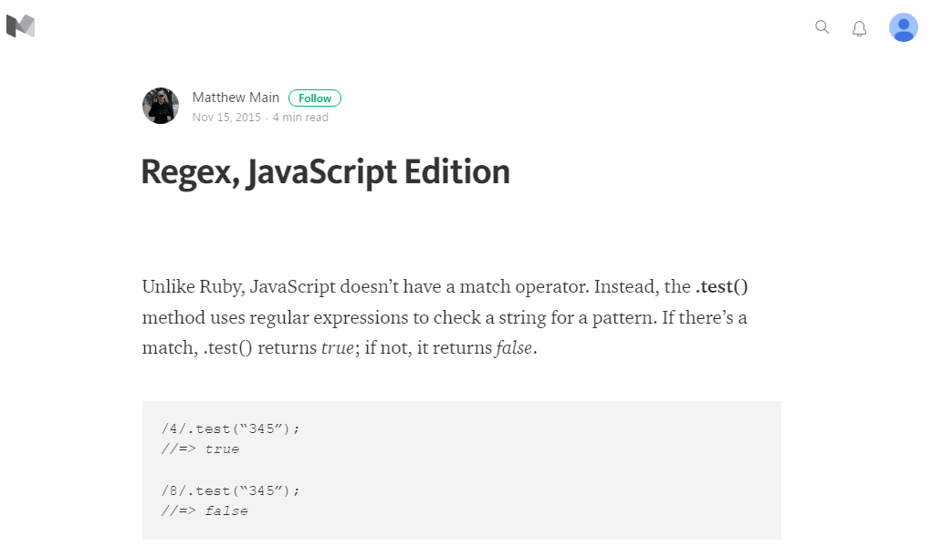 for (let i=1; i