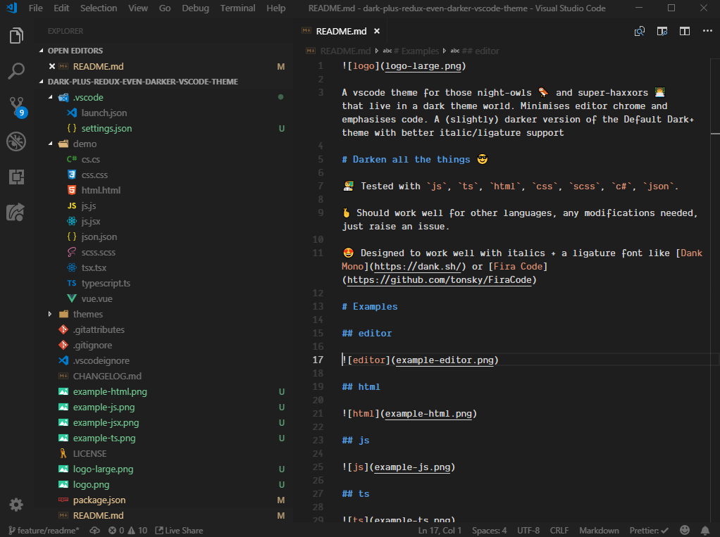 Introducing a (slightly darker) vscode theme. | by Dan Harris | Medium