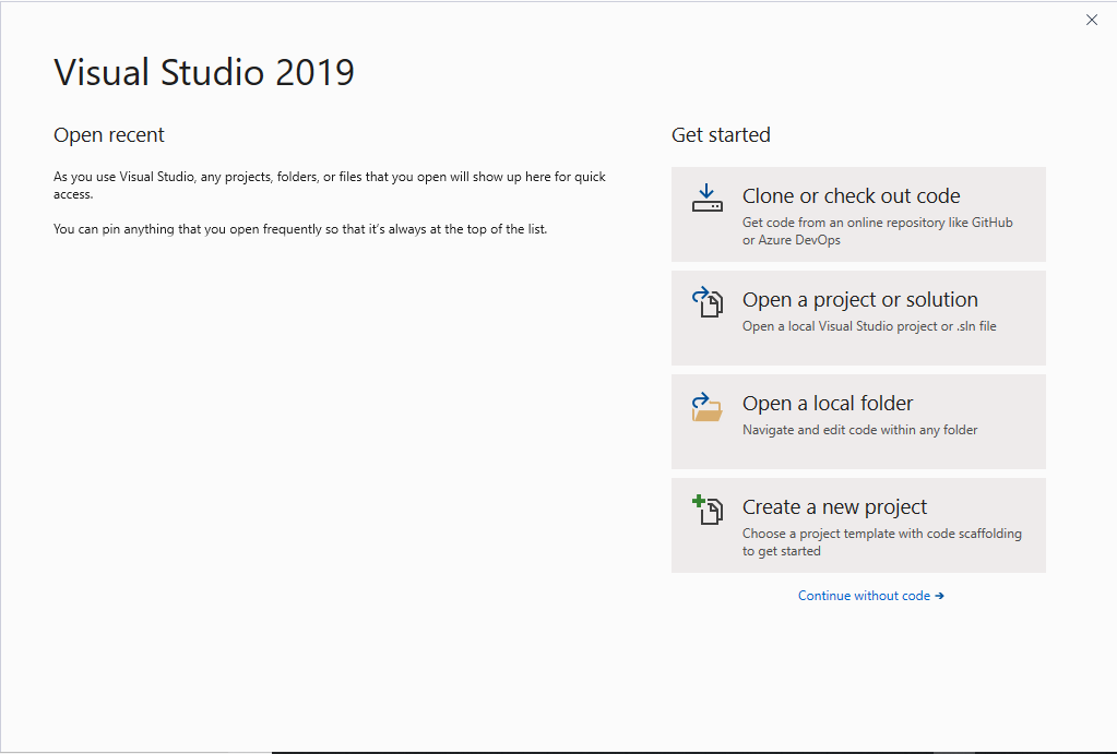 Select Create New Project
