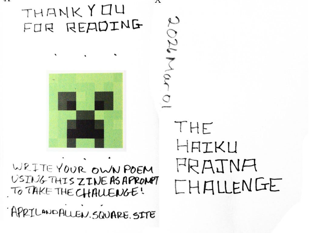 20260301 . The HaikuPrajna Challenge . Minecraft