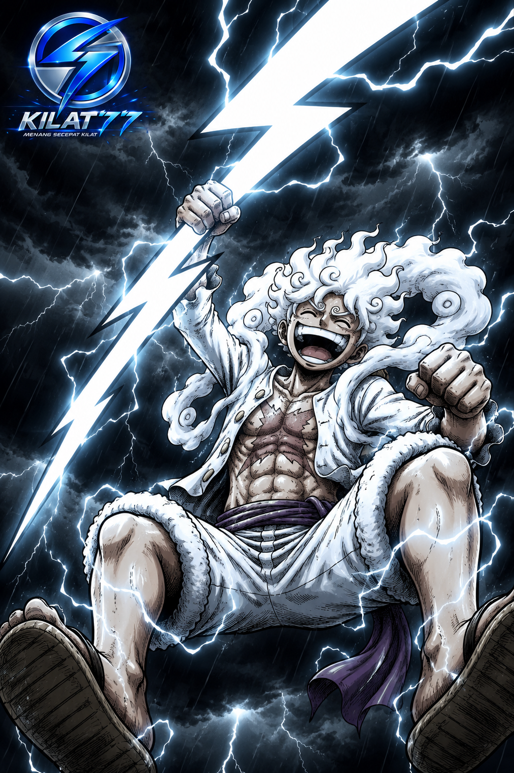 Luffy Gear 5 x Kilat77 — Semangat Bajak Laut Menuju Kemenangan