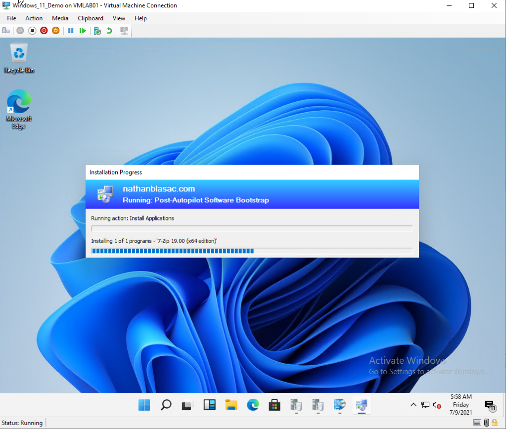 Testing Autopilot on Windows 11 with SCCM Client Install by Nathan