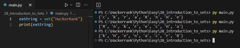 [Python] HackerRank : Introduction to Sets | by Aiya Aiyara | Sep, 2023 ...