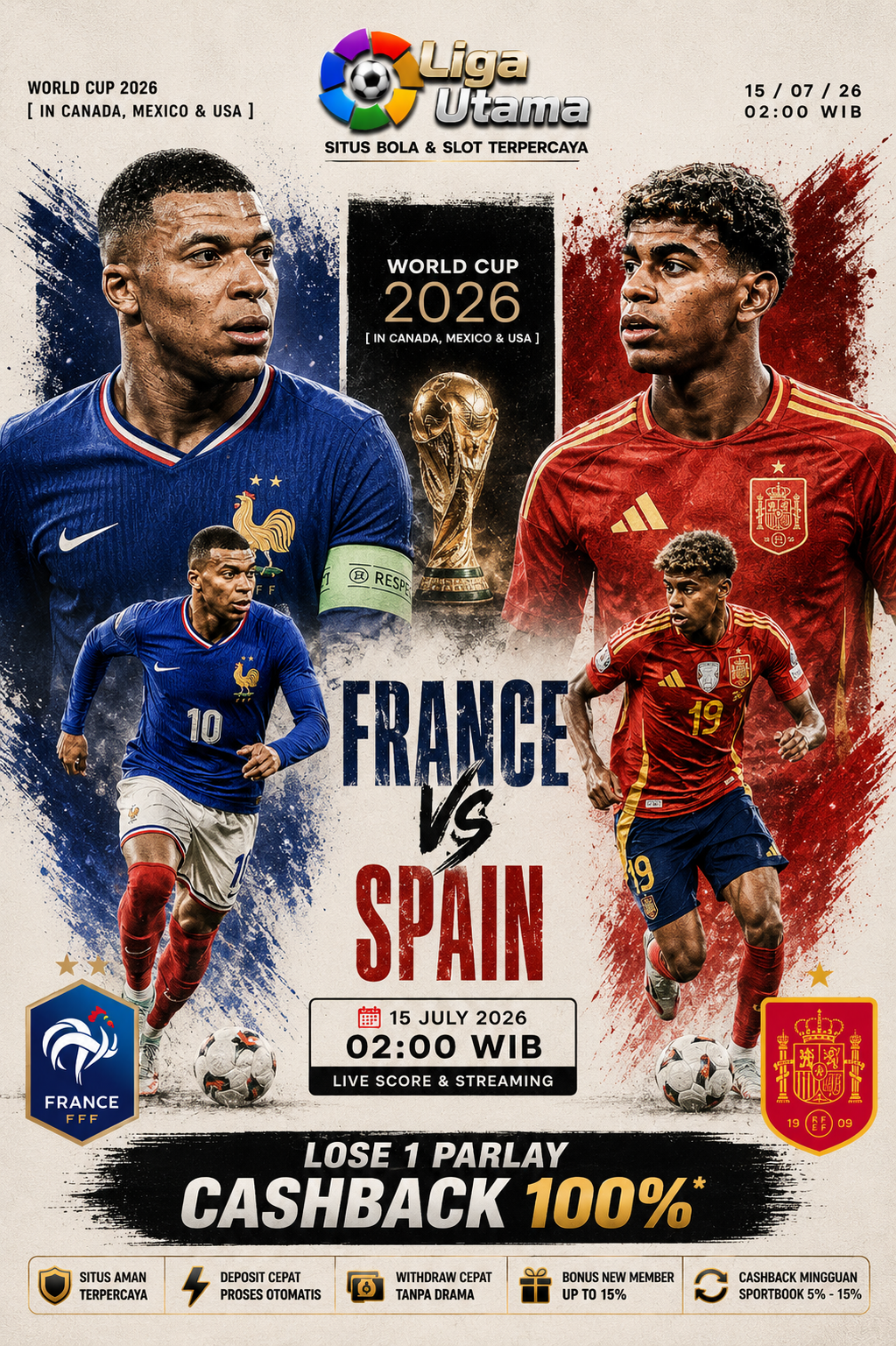 France vs Spain: Duel Raksasa Eropa di World Cup 2026