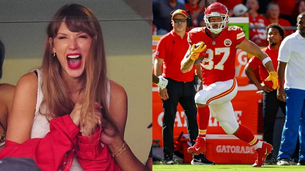 Taylor Swift Arrives at Chiefs-Broncos Game for Travis Kelce