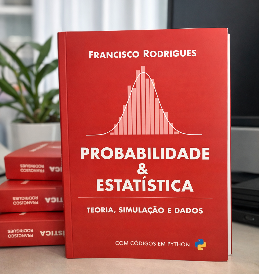 Meu novo livro sobre Probabilidade e Estatística: teoria, simulação e dados