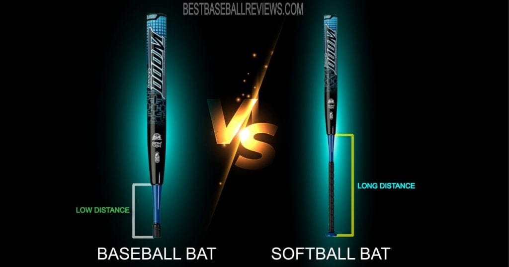 Length Difference Between Softball and Baseball Bats by Best Baseball