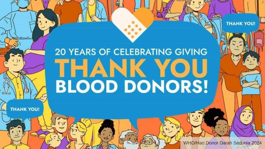 Memperingati Hari Donor Darah Sedunia 14 Juni 2024
